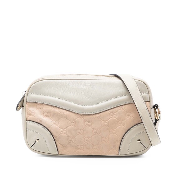 Pre-Loved Gucci Guccissima Crest Shoulder Bag